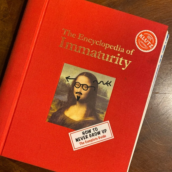 Klutz Red Encyclopedia of Immaturity Coffee Table Book - Picture 7 of 7